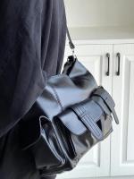 Bolso cruzado retro americano Bolso de moto grande para mujeres Diseño de hombro único - details 6