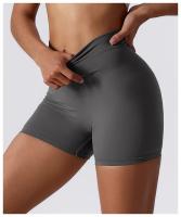 Pantalones cortos sin costuras para mujer ideal para el gimnasio y deportes al aire libre material de nylon transpirable y elástico con capucha tipo yoga y stretch aptos para primavera y verano - details 15