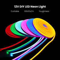 Tira de luces LED de neón para decoración del hogar, tubo de cuerda Flexible, señal de luz de neón, resistente al agua IP67, 1M, 2M, 3M, 4M, 5M, DC12V, 120LED/M, 8x16mm - details 1