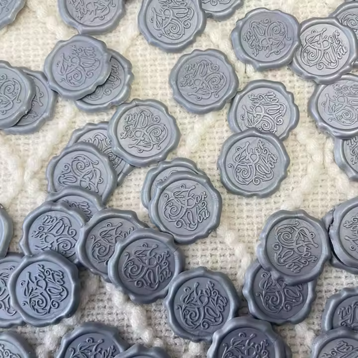 20 piezas pegatinas de cera de sellado estéricas Jubilant paquete Retro sellos calcomanías Relievo invitación carta envoltura pegatinas de sellado - 1