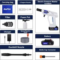 Pistola de Agua Eléctrica de Alta Presión Arma de Limpieza de Coche Inalámbrica Recargable - details 8