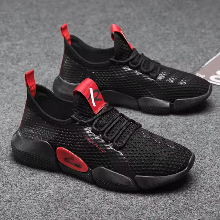 Zapatillas Deportivas para Hombre Zapatos Ligeros de Malla Transpirable Suela Suave para Exteriores - 1
