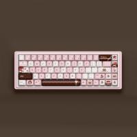 Teclas PIWIJOY Temáticas Choco Cake, 146 Teclas Rosa, Perfil Cherry, PBT Duradero. Con diseños artísticos, compatibles con teclados mecánicos, ideal como regalo para amantes de la personalización. - details 8