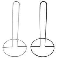 Soporte para papel de cocina en rollo de acero inoxidable, estante Vertical para servilletas negro/plateado, soporte para pañuelos de una mano, encimera - details 2