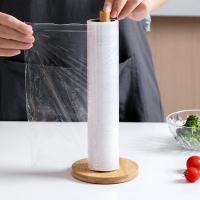 Base antideslizante, soporte para papel de cocina en rollo de madera, soporte de papel desechable Simple estable, soporte de pañuelos Vertical reutilizable para sala de estar - details 7