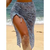 Conjunto de Bikini de Cachemira para Mujer Falda Pareada, Vestido de Playa Bohemio Sexy - details 5