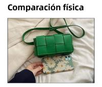 Bolso Cruzado de Moda para Mujer 2025 Bolso de Pecho Tejido en Rosa Nicho Bolso Cruzado para Mujer - details 1