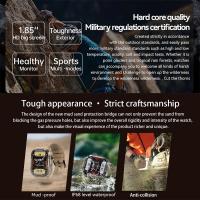 MK66 Smartwatch Reloj para hombre anticaída para exteriores Rastreador de ejercicios IP68 Impermeable Llamada Bluetooth Batería grande Reproducción de música Reloj inteligente deportivo - details 1