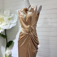 Novedad de verano, vestido ceñido a la cintura de nicho de alta gama con diseño francés, falda larga - details 29