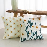 Funda de almohada bordada para sofá, cubierta decorativa con respaldo de flores, estilo nórdico, 1 unidad - details 3