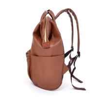 Mochila de Cuero PU Impermeable 15 Pulgadas para Hombres Ideal para Estudiantes, Viajes y Uso Escolar - details 2