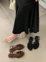 Zapatillas súper geniales, nuevo estilo de hadas de cabeza redonda abierta, sandalias planas de moda - details 23
