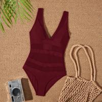 Traje de Baño de Una Pieza Bajo la Espalda 2025 Traje de Baño Sexy con Cuello en V - details 8