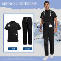 ropa médica para hombre, uniforme de hospital, traje exfoliante, ropa de trabajo quirúrgica, accesorios de enfermera, traje de trabajo para el cuidado de mascotas - details 22