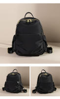 Bolso trasero para mujer, mochila antirrobo, bolsos estéticos de tendencia informal para mujer, bolsa de libros de lona resistente a la suciedad de Color café, resistente al desgaste - details 26