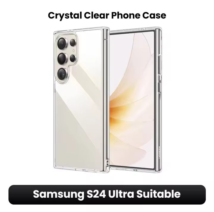 UGREEN Crystal Clear Original Protection Series Funda para teléfono para Samsung S24 Ultra, Transparente - 1
