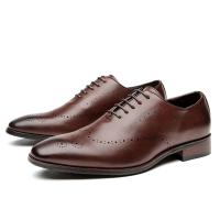 2025 Moda de talle alto de cuero estilo casual para caminar para hombres zapatos de vestir de boda, fiesta y oficina - details 7