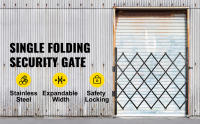 SucceBuy Puerta de seguridad plegable individual, puerta plegable, puerta de seguridad expandible flexible, puerta de tijera o puerta con candado - details 0