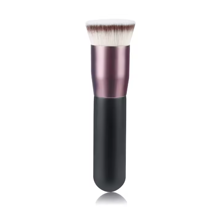 Cepillo de Maquillaje Profesional Plano Herramienta de Contorno para Polvo Líquido Base - 1