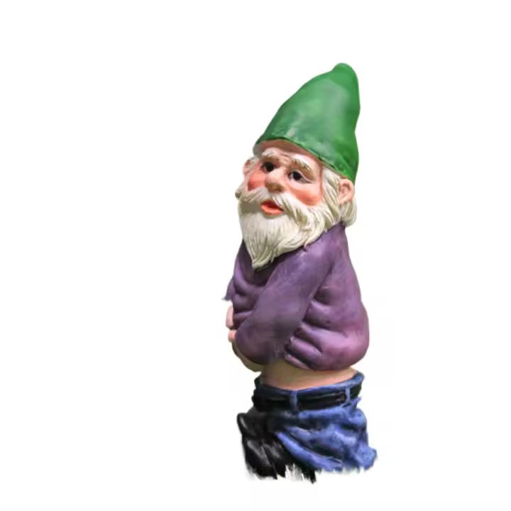 Mini statua de Gnomos de Jardín de hadas, decoración de micropaisaje de Musgo de Resina, statuilla Enana en miniatura de hadas al Aire Libre, Adornos de Resina - 1