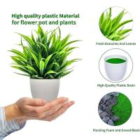 Plantas artificiales con macetas de plástico, vegetación perfecta para el hogar, raciones, escritorio de oficina, sala de estar y cama, 1 ud. - details 4