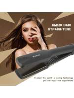 Plancha de pelo Kemei KM-329, plancha plana, alisadora de pelo profesional de 35W, Control de temperatura - details 0