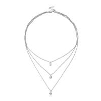 Collar con colgante de diamantes de imitación multicapa hecho a mano a la moda para mujer, collar de cadena Simple de nuevo estilo - details 4