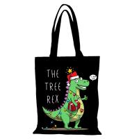 Bolso de Mano de Tela Ecológico Diseño de Dibujos Animados de Hombre Ideal para Fiestas Navideñas - details 8