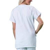 Top exfoliante de enfermera para mujer, ropa médica blanca, conjunto de uniforme, uniformes clínicos, ropa de trabajo, trajes de enfermería de esteticista - details 2