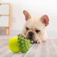 Juguetes interactivos para perros, bolas para masticar, dispensador de alimentos de silicona, Bola dispensadora de golosinas, Limpieza de dientes duradera, juguetes para la dentición del cachorro - details 9