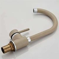 Grifo de oro rosa/negro/cromado mezclador de agua fría y caliente grifo de fregadero giratorio de 360 ​​grados montado en cubierta para cocina - details 12