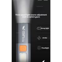Linterna LED Portátil de Alta Potencia Xiaomi Recargable, Luz Fuerte, Enfoque Variable con Reflector, Luces Laterales, Lámpara LED Recargable por USB de Alcance Largo - details 10