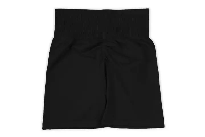 Pantalones cortos de LICRA sin costuras para mujer, Shorts elásticos para Fitness, transpirables, levantamiento de cadera, ocio, deportes, correr, novedad - 1