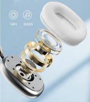 Auricular Inalámbrico de Bluetooth con Sonido de Alta Fidelidad Cascos Supraaurales de Forma Diadema Batería de Larga Duración, Orejeras ajustables y giratorias Almohadillas de Espuma de Memoria Tapa de Orejera Metalizada Cancelación de Ruido - details 0
