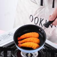 Utensilios de cocina Mini sartén antiadherente de 12cm con revestimiento antiadherente, sartén para freír huevos con mango largo, olla para tortilla profesional ligera, tocino - details 5