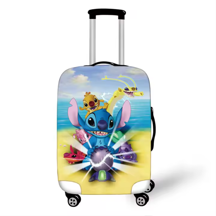 Cubierta de Maleta de Viaje Elástica y Lavable con Dibujos Animados de Monstruos - 1