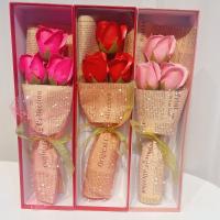 Bonito ramo de rosas romántico, regalo hecho a mano, caja de regalo de flores para Festival, elegante ramo de lazo, decoración de aniversario - details 3