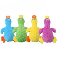 Juguete de Peluche Suave de Pato Juguete Interactivo para Cachorros Diversión de Mordisco - details 0