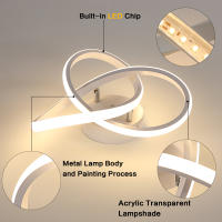 Goeco Luz de Techo LED Blanca 30W Aluminio Luz Blanca Cálida 3000K Iluminación Interior para Sala de Estar Montaje Directo - details 2