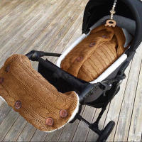 Saco de dormir de punto grueso para bebé, forro de Cachemira de imitación infantil, envoltura para recién nacido, manta para cochecito de niño - details 29