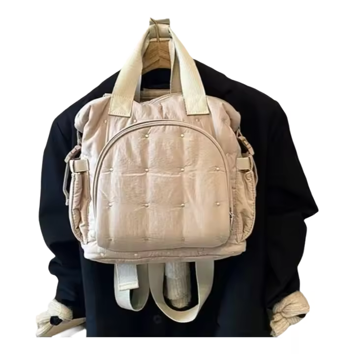 Mochila elegante portátil, estuche organizador de pañales grande para padres con correas ajustables - 1