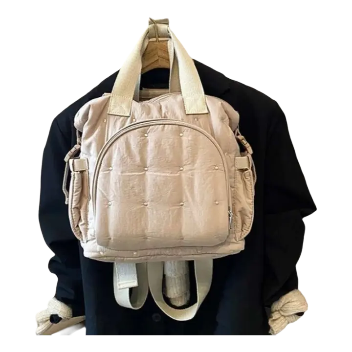 Mochila elegante portátil, estuche organizador de pañales grande para padres con correas ajustables - 1