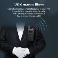 Mini Walkie Talkie PMR 446 PTT, 4 piezas, para caza, cafetería, RETEVIS, RT622 - details 3