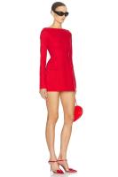 Elegante Vestido Mini de Doble Arco Manga Larga Cintura Alta Para Mujeres Moda de Otoño-Invierno - details 16