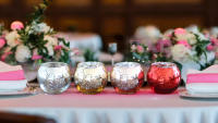 Portavelas de Vidrio Mercurio Ideal para Bodas, Fiestas, Hoteles, Cafés, Decoraciones del Hogar - details 9