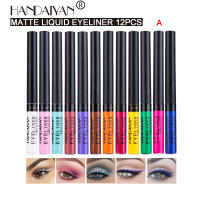 Set de Pluma de Eyeliner Líquido Mate de Secado Rápido Duradero, Resistente a Manchas, Fluorescente UV, 12 Colores Disponibles - details 13