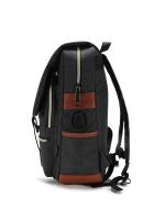 Mochila retro para ordenador portátil con puerto de carga USB, mochila de viaje impermeable para hombres y mujeres - details 39