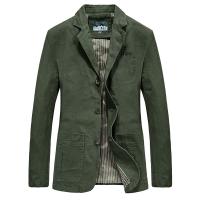 Chaqueta informal de algodón para hombre, traje de negocios para exteriores, talla grande, a la moda, otoño - details 2