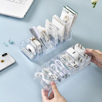 Caja de almacenamiento a prueba de polvo caja organizadora de hub línea de datos de escritorio caja de almacenamiento cable de carga de teléfono hebilla de cable de alimentación - details 2