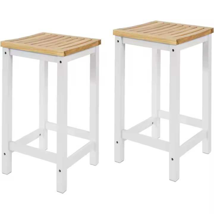 Cocina de madera de caucho y pino blanco - 1